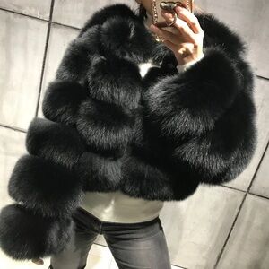 Fox fur coat